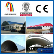 LS1250-800 Yingkou Longshun Multi shape arch steel building machine /arch roof roll forming machine